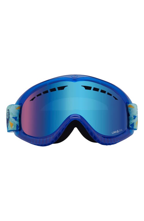 DRAGON DX Base Ion 57mm Snow Goggles in Light Ice/Blue Ion