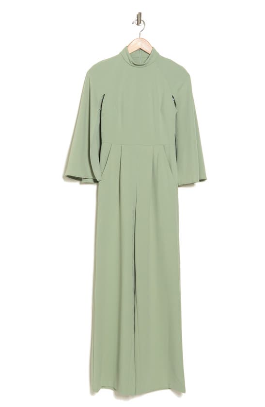 slim fit dress slacks Teal Cap Sleeve Floral Jacquard Bow Midi Dress