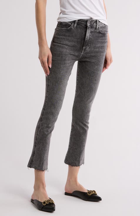 Ultra High Waist Skinny Kick Flare Jeans