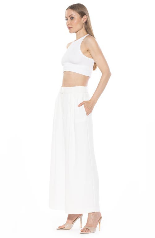 Alexia Admor Wide Leg Pants In Ivory