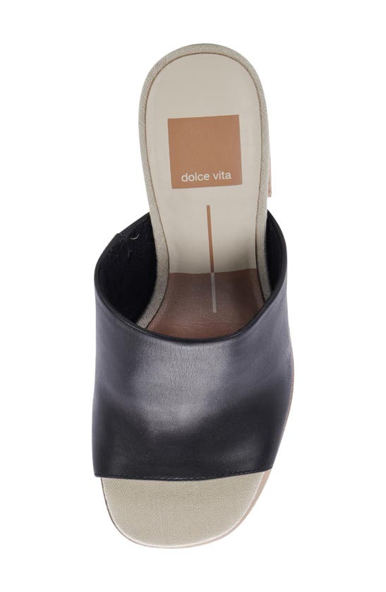 Shop Dolce Vita Lukas Platform Sandal In Black Leather