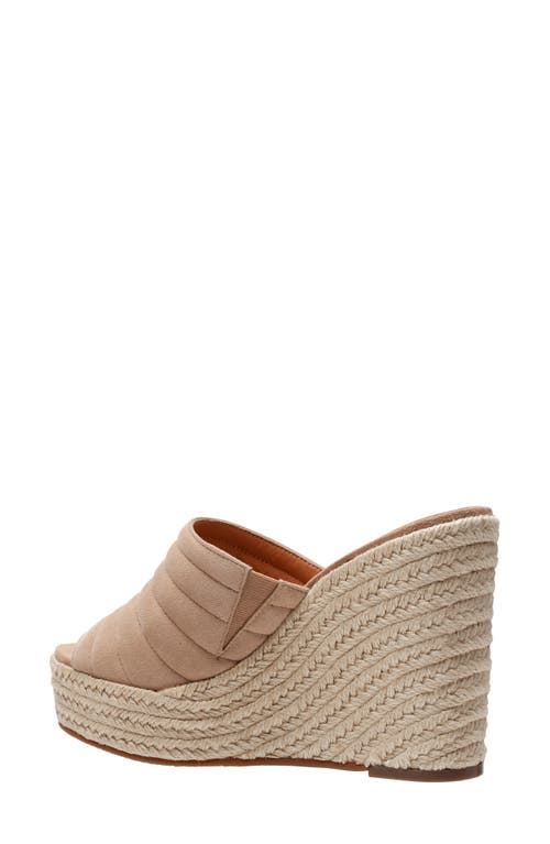 Lisa Vicky Gogo Platform Wedge Sandal In Tan Camel