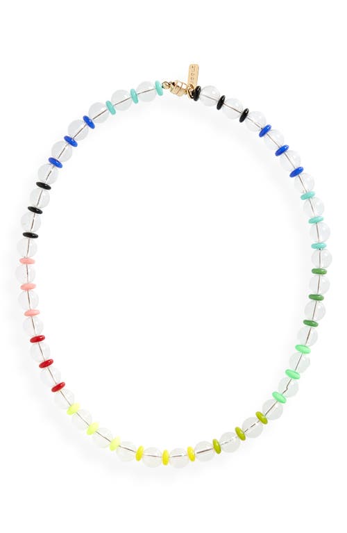 Martha Calvo Evolve Glass Beaded Necklace in Rainbow