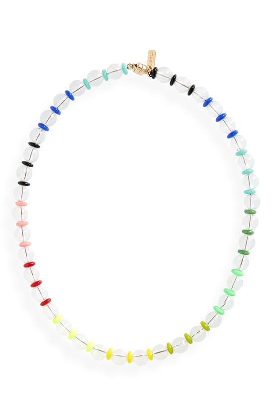 Martha Calvo Evolve Glass Beaded Necklace In Multi