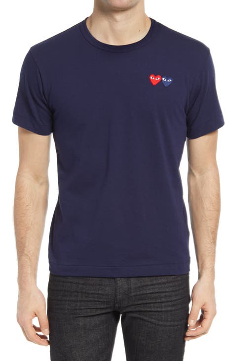 fløjl Kredsløb Slette Comme des Garçons PLAY Twin Hearts Slim Fit Jersey T-Shirt | Nordstrom