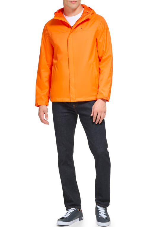 TOMMY HILFIGER TOMMY HILFIGER HOODED RAIN SLICKER JACKET 
