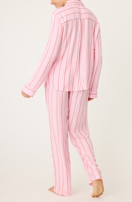 PJ SALVAGE PJ SALVAGE STRIPE HYPE PAJAMAS & HEAD WRAP SET 