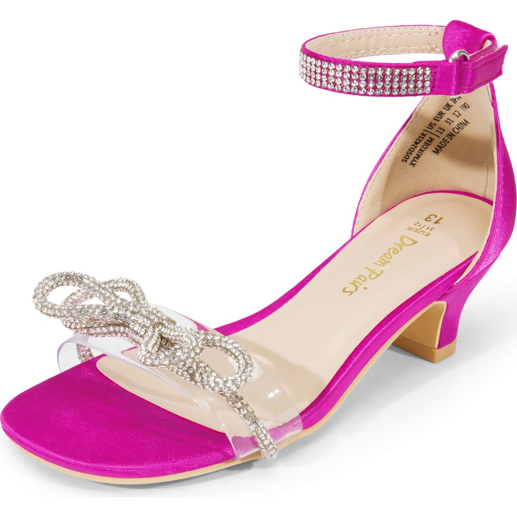 Dream Pairs Kids' Ankle Strap Sandal In Hot Pink