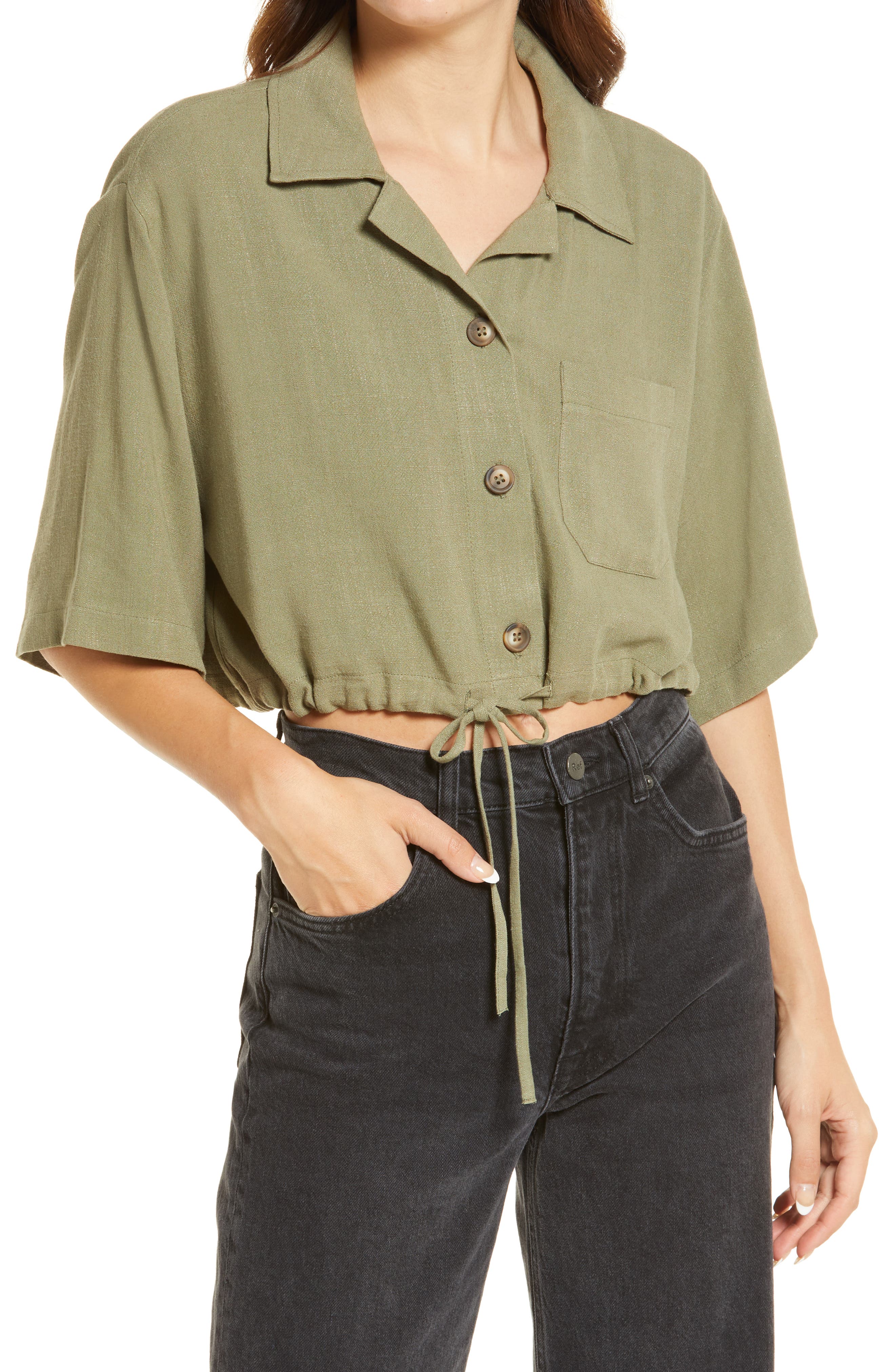 topshop button up top