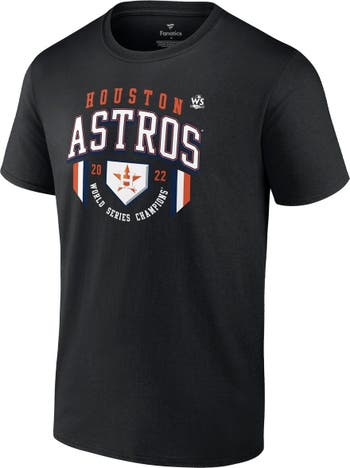 Houston Astros Fanatics Branded 2022 World Series Champions Roster Jersey T- Shirt - Black