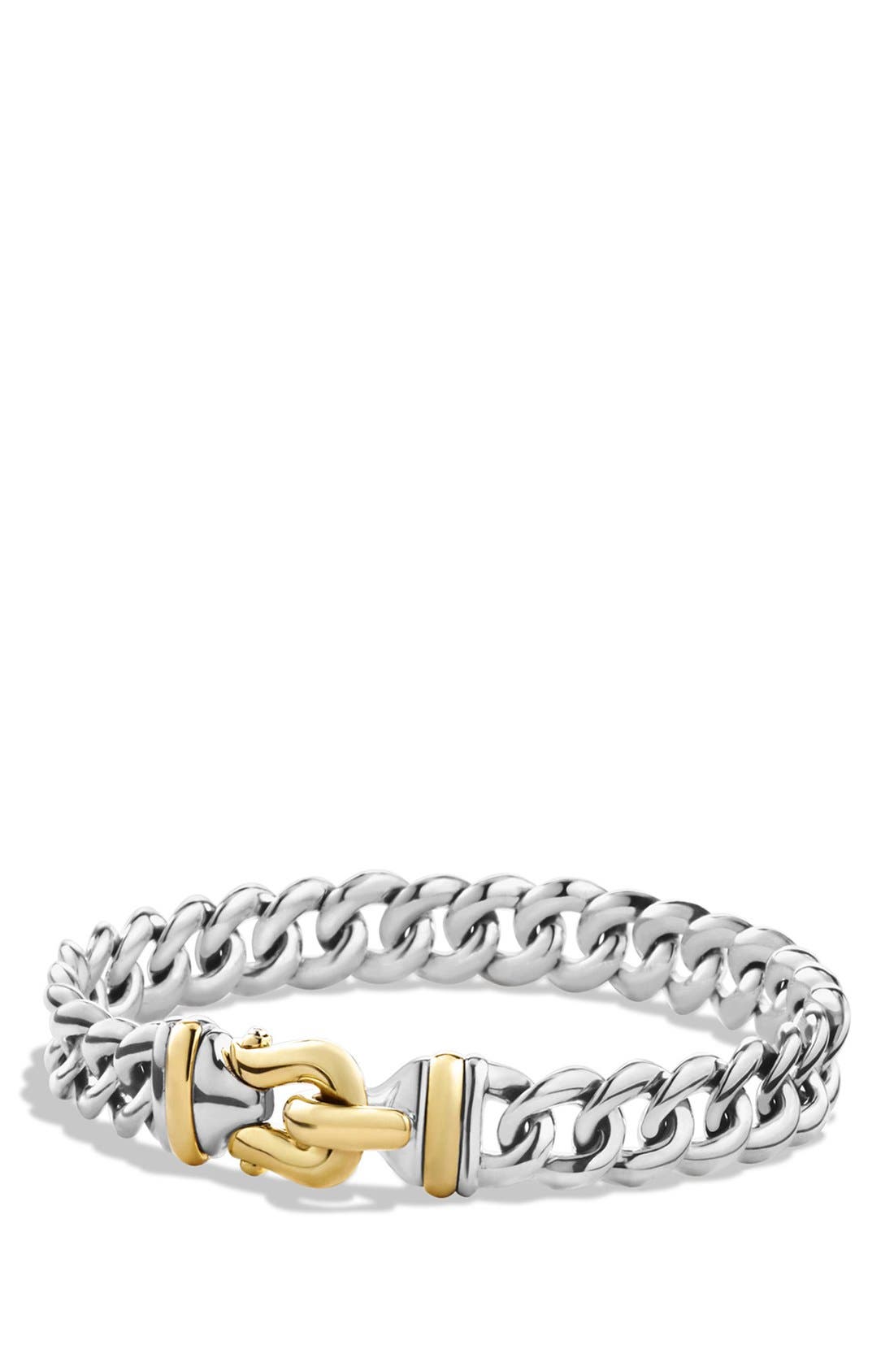 David Yurman 'Buckle' SingleRow Bracelet with Gold