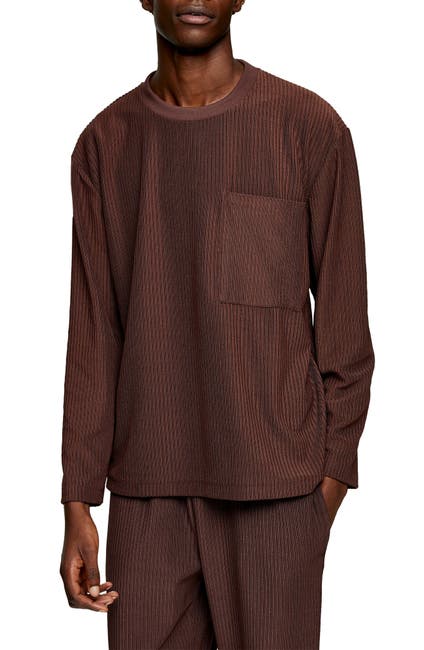 TOPMAN | Boxy Corduroy Pocket Sweatshirt | Nordstrom Rack