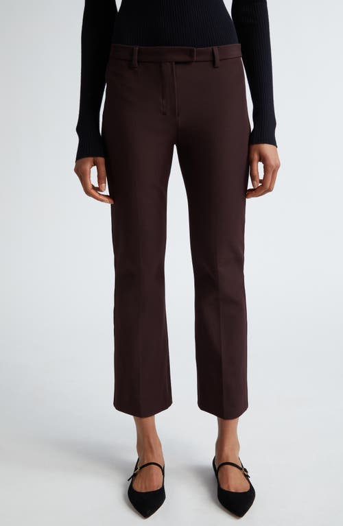 Max Mara Umanita Stretch Twill Ankle Pants Wine Coloured at Nordstrom,