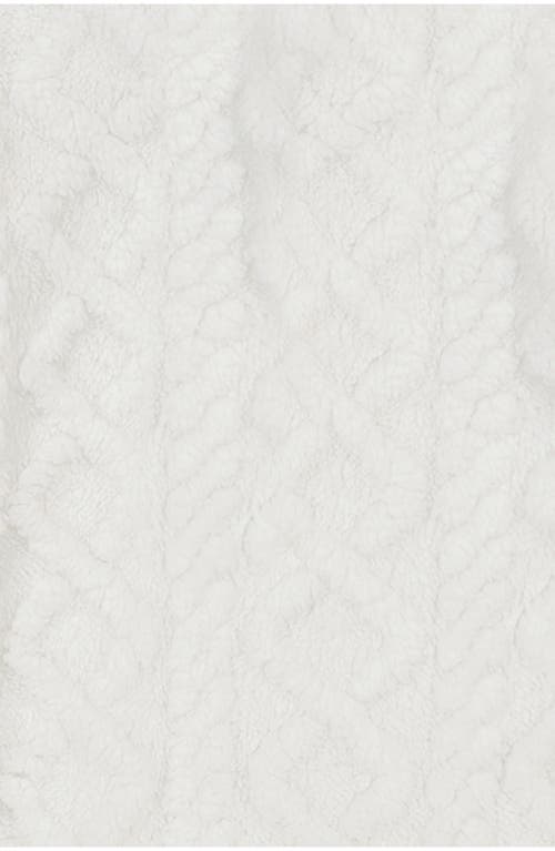 Tommy Hilfiger Baby Girl Cable Sherpa Sweatsuit 2-piece Set In White