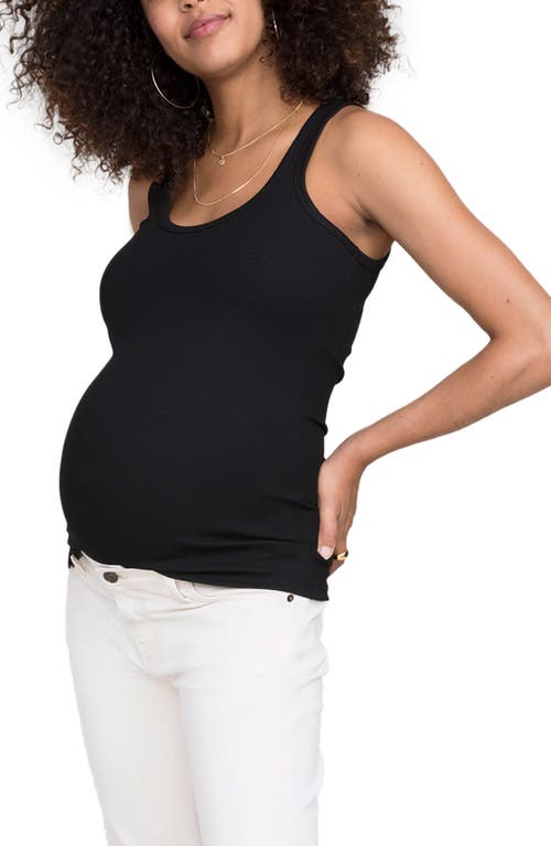 The Body Maternity Tank Top in Black