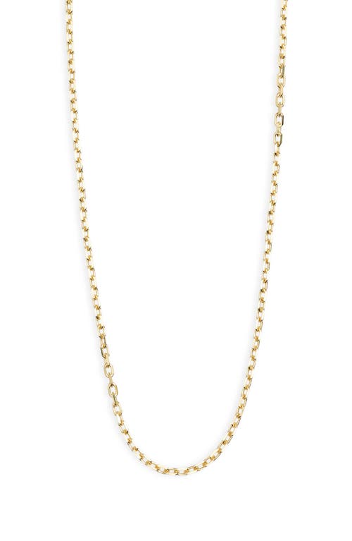Argento Vivo Sterling Silver 18K Gold Plated Sterling Silver Chain Necklace at Nordstrom