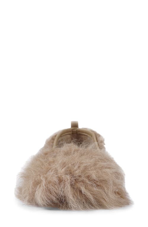 Artisan Crafted By Zigi Quincy Faux Fur Flat In Beige Leather