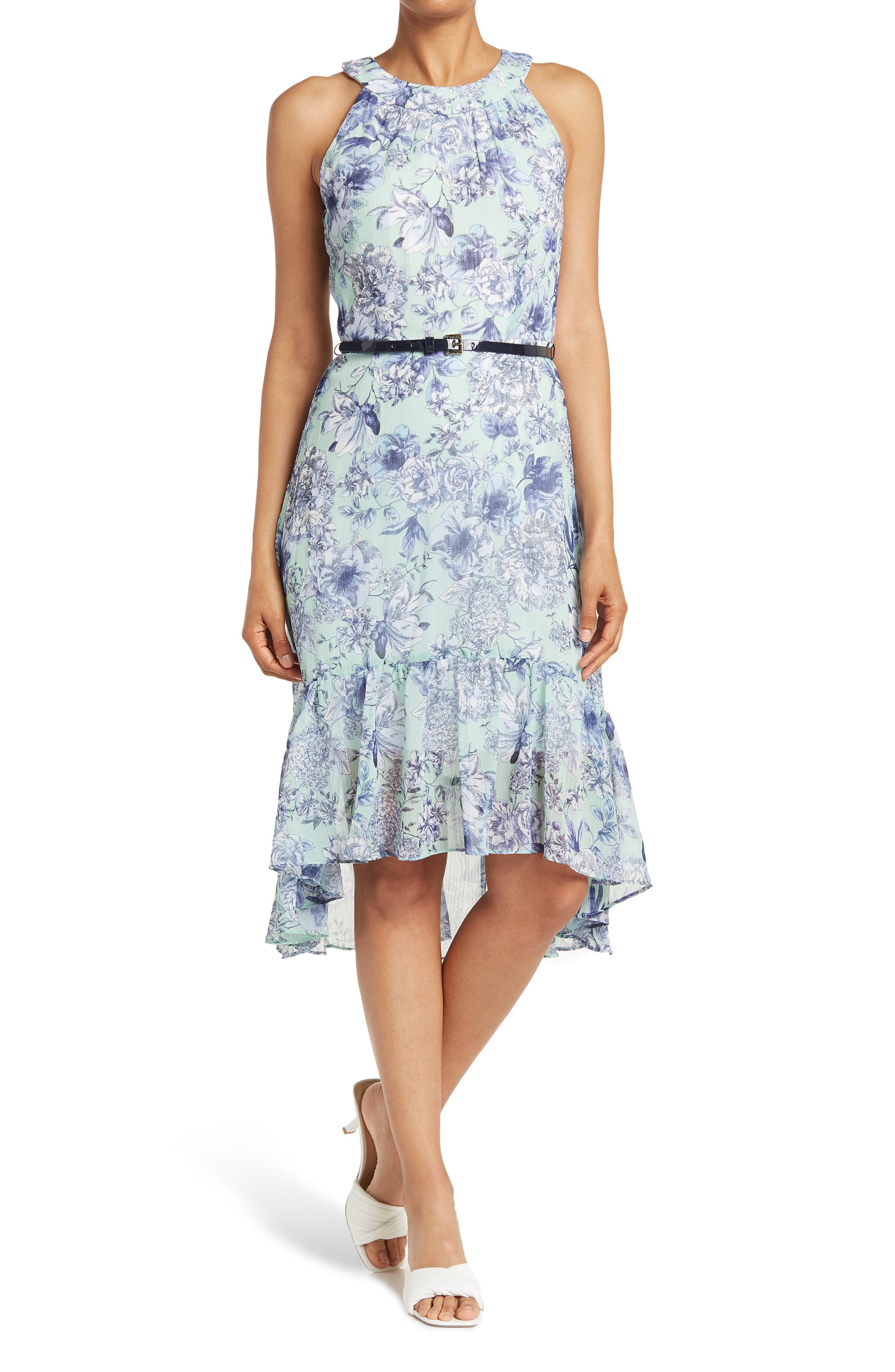 tommy hilfiger high low midi dress