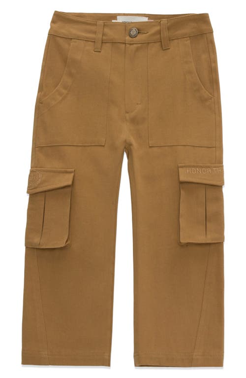 HONOR THE GIFT Kids' Cotton Cargo Pants in Khaki