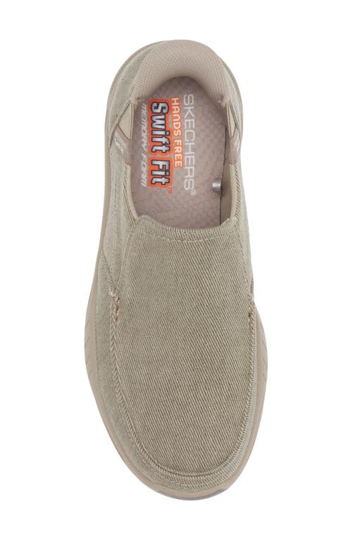 Skechers Swift-fit Slip-on Sneaker In Taupe