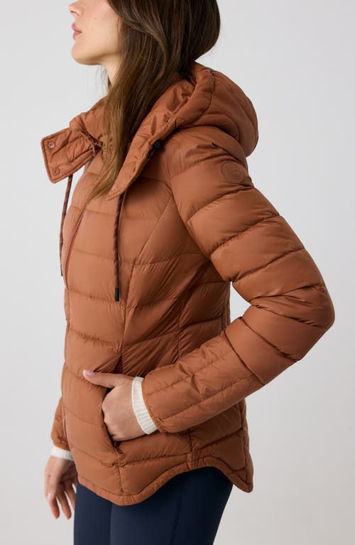 Shop Lole Emeline Water Repellent 550 Fill Power Down Puffer Jacket In Rust