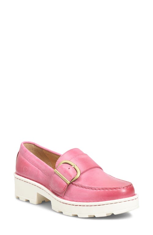 Børn Contessa Platform Loafer in Pink Leather at Nordstrom, Size 6