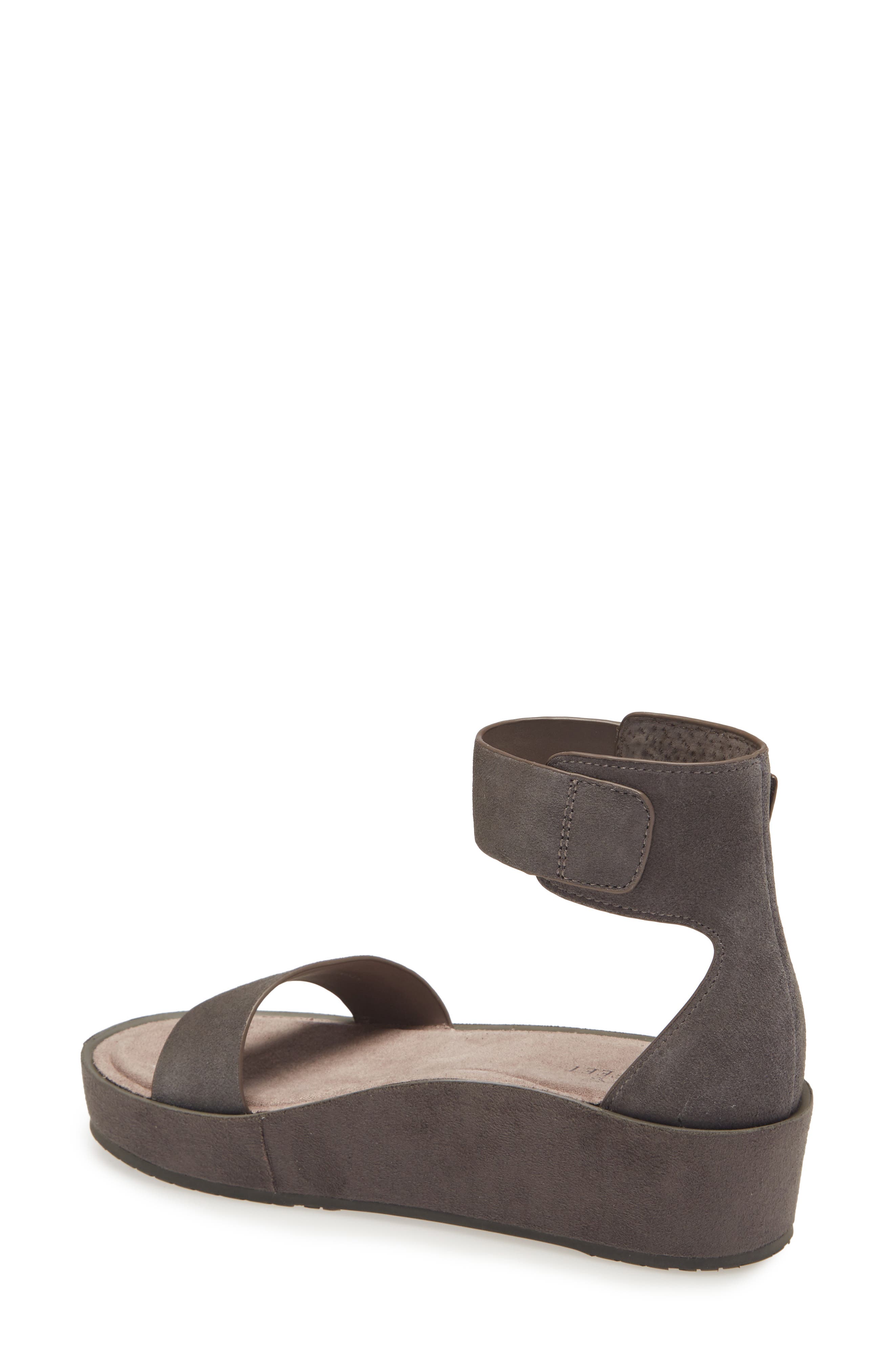 NAKED FEET Renzi Platform Sandal, Main, color, SOFT GREY SUEDE
