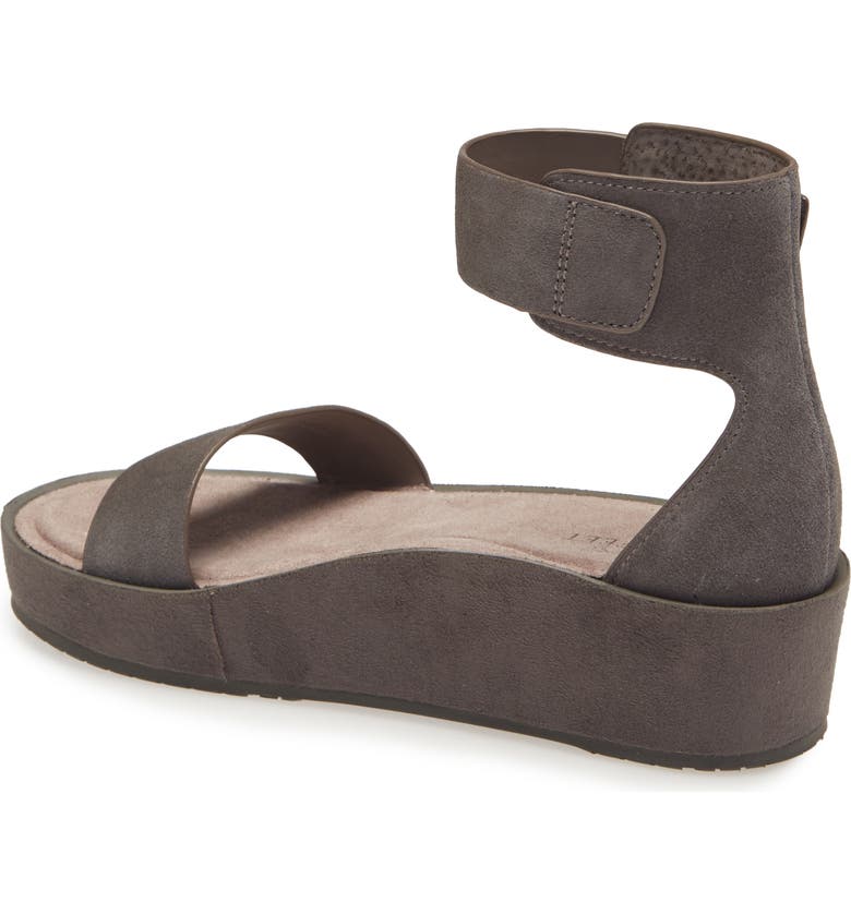 NAKED FEET Renzi Platform Sandal, Main, color, SOFT GREY SUEDE