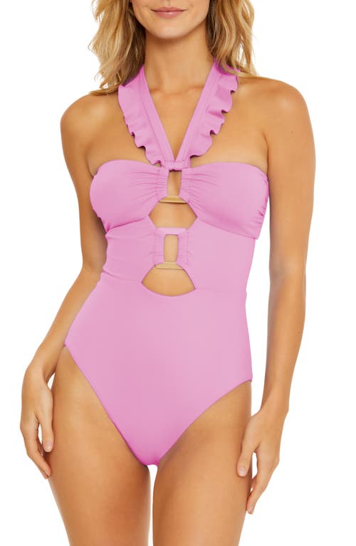 Soluna Buckle Up One-Piece Swimsuit in Gold