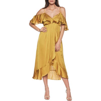 Bardot Bea Cold Shoulder Ruffle Dress