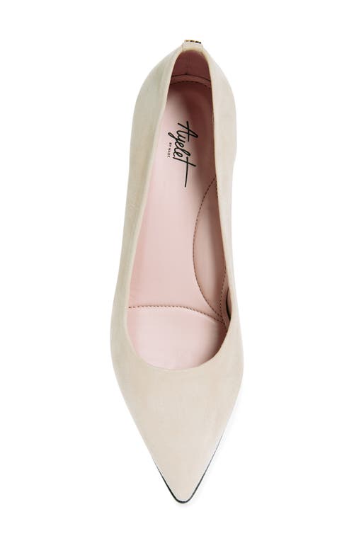 Naot Margot Pointed Toe Pump In Taupe Classic Suede