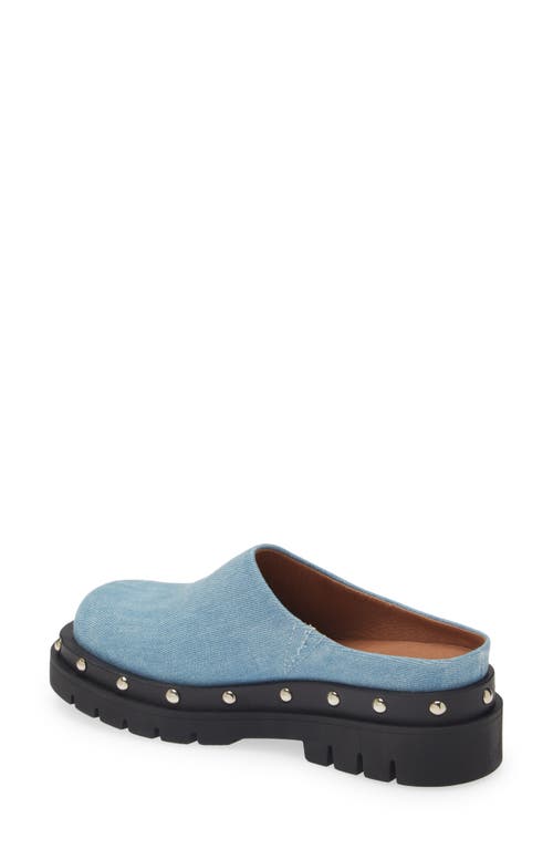 Shop Kaanas Meg Lug Sole Mule In Indigo