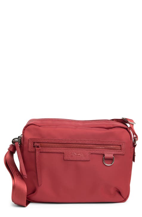 Buy Longchamp Le Pliage Neo Medium Top Zip Nylon & Leather Camera Bag - Red  At 23% Off