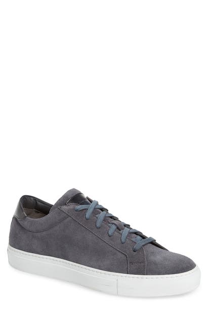 Grey/ Blue Leather
