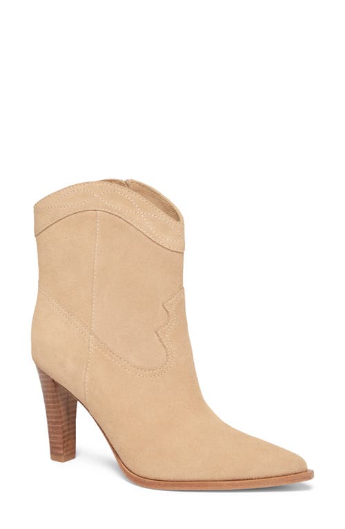 PAIGE Lacey Pointed Toe Bootie in Sand
