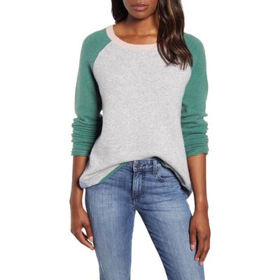 Caslon Colorblock Sweater, Grey