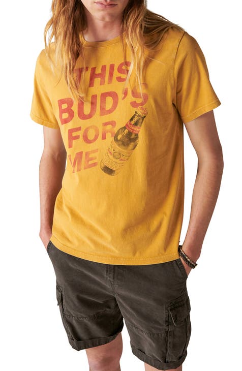 Men's Dotwork Oversize T-Shirt In Yellow