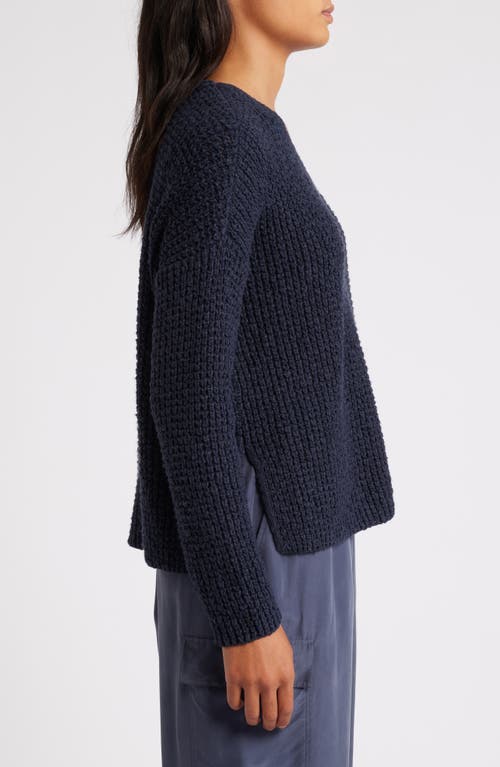 Shop Eileen Fisher Organic Cotton Sweater In Nocturne