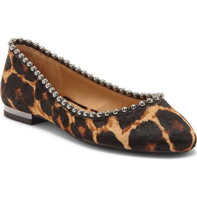 Jessica Simpson Gillian 2 Genuine Calf Hair Flat, Beige