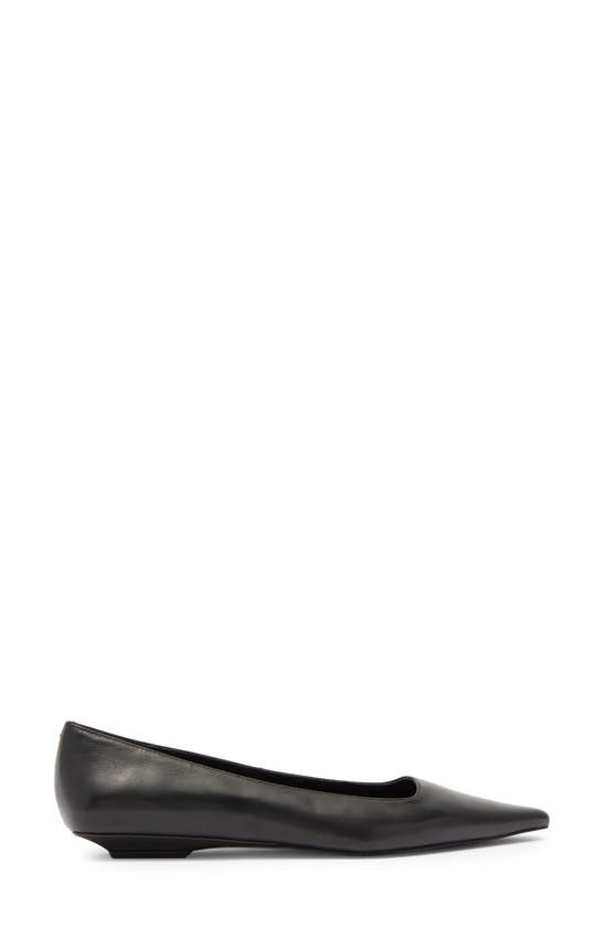 Shop Jeffrey Campbell Pistil Pointed Toe Flat In Black