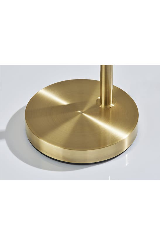 Adesso Lighting Bowery Arc Lamp In Antique Brass