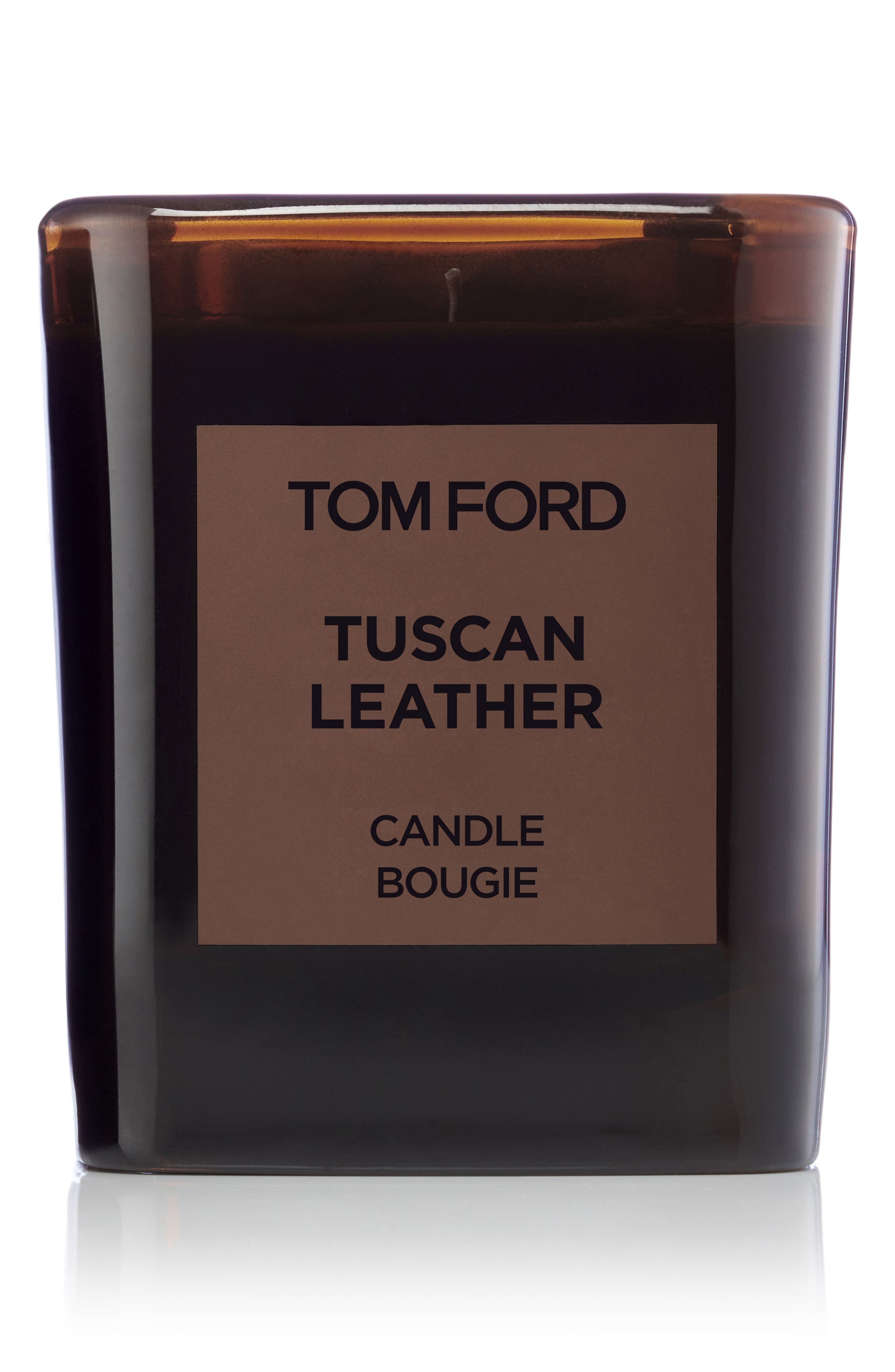 tuscan leather candle