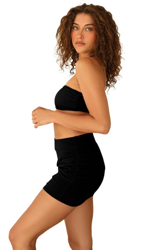 Dippin Daisys Lucky Swim Mini Length Skirt In Black