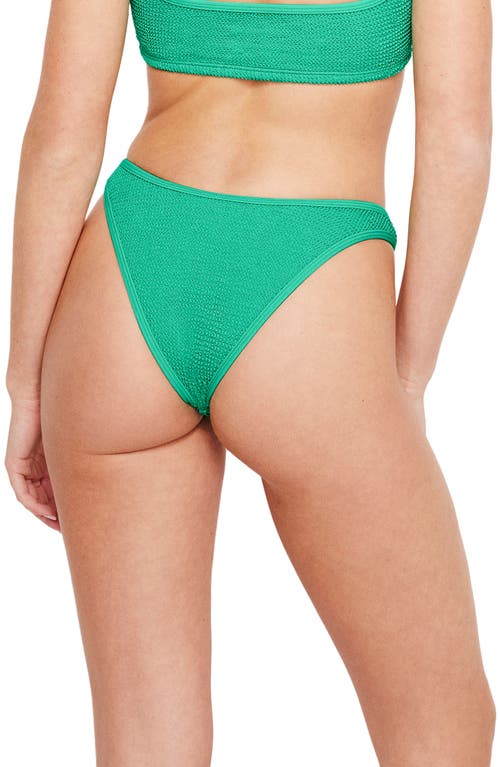 Shop Good American Always Fits Boomerang Bikini Bottoms In Jade Green