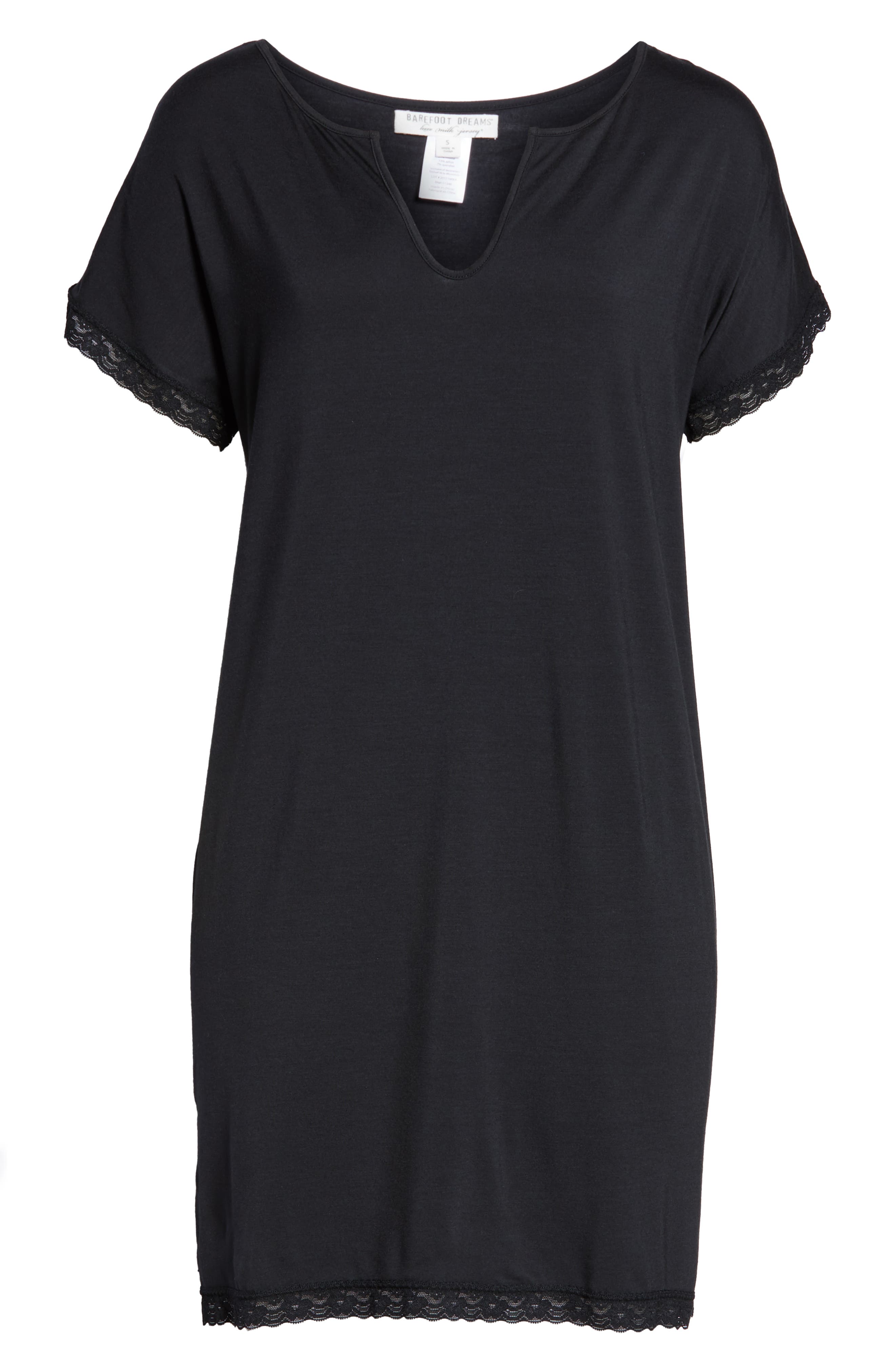Barefoot Dreams Luxe Milk Jersey Short Sleeve Nightshirt Nordstrom Rack