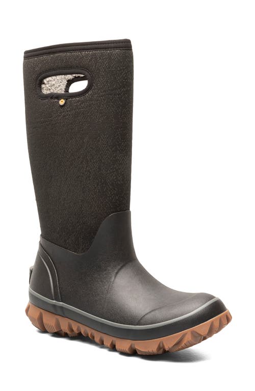Whiteout Faded Waterproof Boot in Black