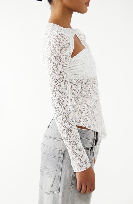 Shop Bdg Urban Outfitters Lace Shrug In White