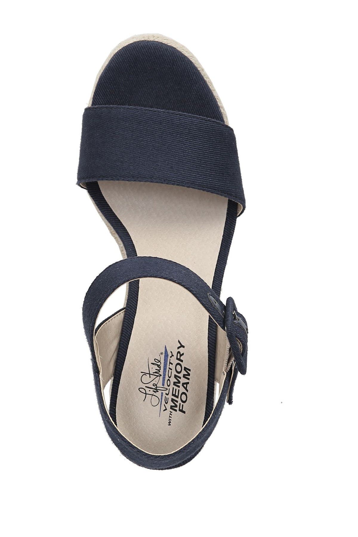 lifestride tango espadrille wedge sandal