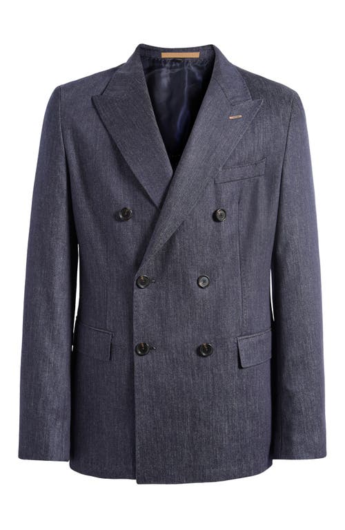 Shop Hugo Boss Boss Heston Virgin Wool Sport Coat In Dark Blue