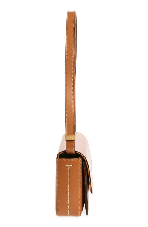Tod's T Timeless Mini Leather Crossbody Bag In Kenia Scuro